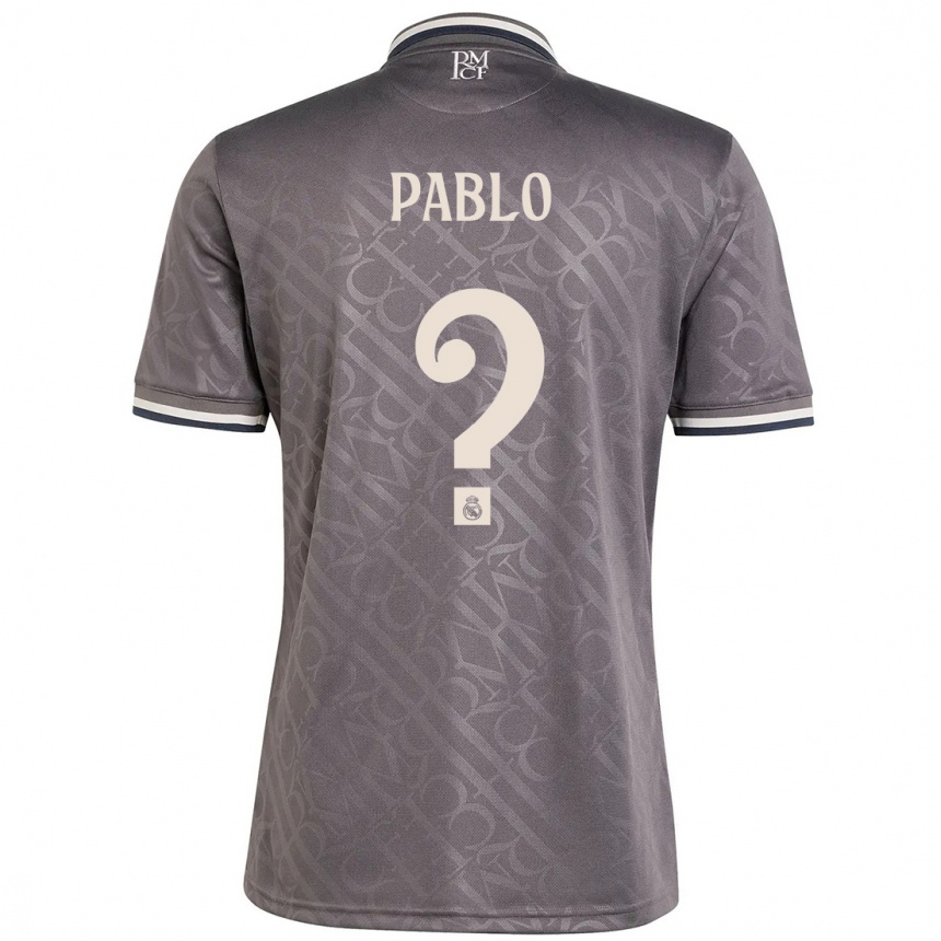 Kinder Fußball Pablo Ramón #0 Anthrazit Ausweichtrikot Trikot 2024/25 T-Shirt Luxemburg