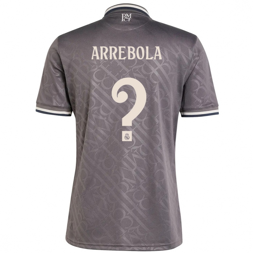 Kinder Fußball Hugo Arrebola #0 Anthrazit Ausweichtrikot Trikot 2024/25 T-Shirt Luxemburg