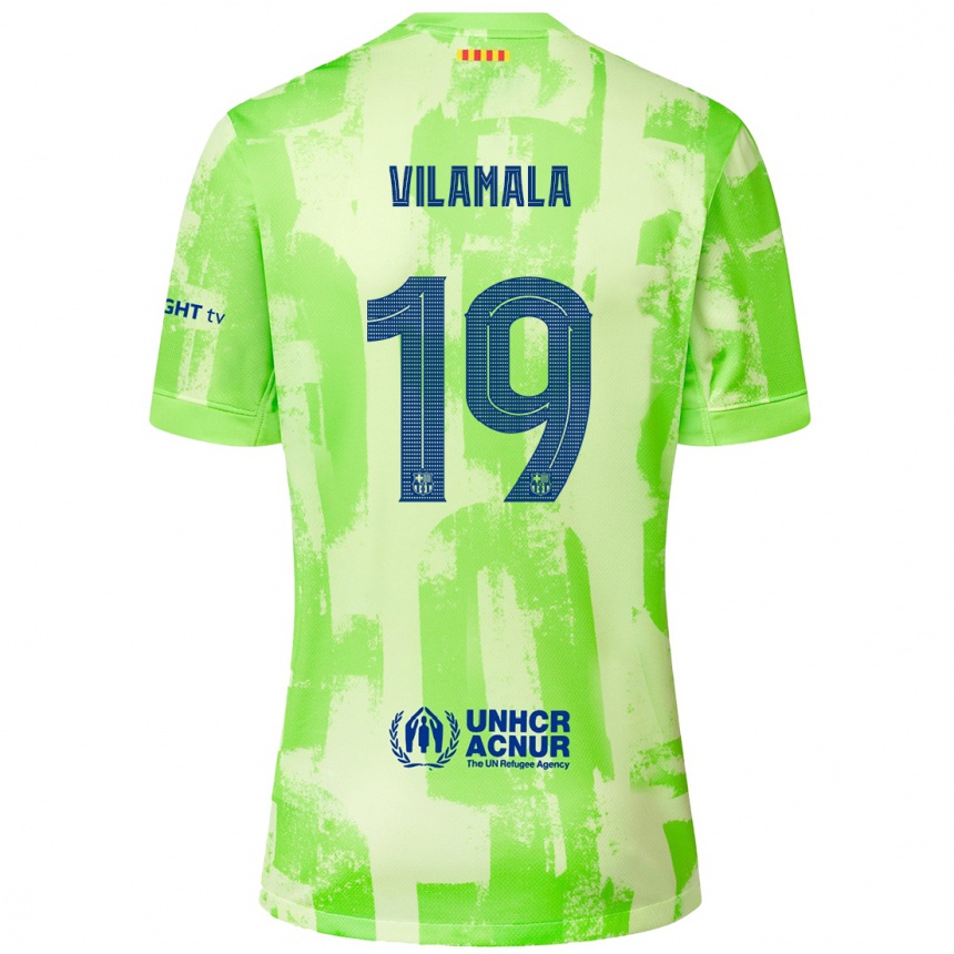 Kinder Fußball Bruna Vilamala #19 Limettengrün Ausweichtrikot Trikot 2024/25 T-Shirt Luxemburg