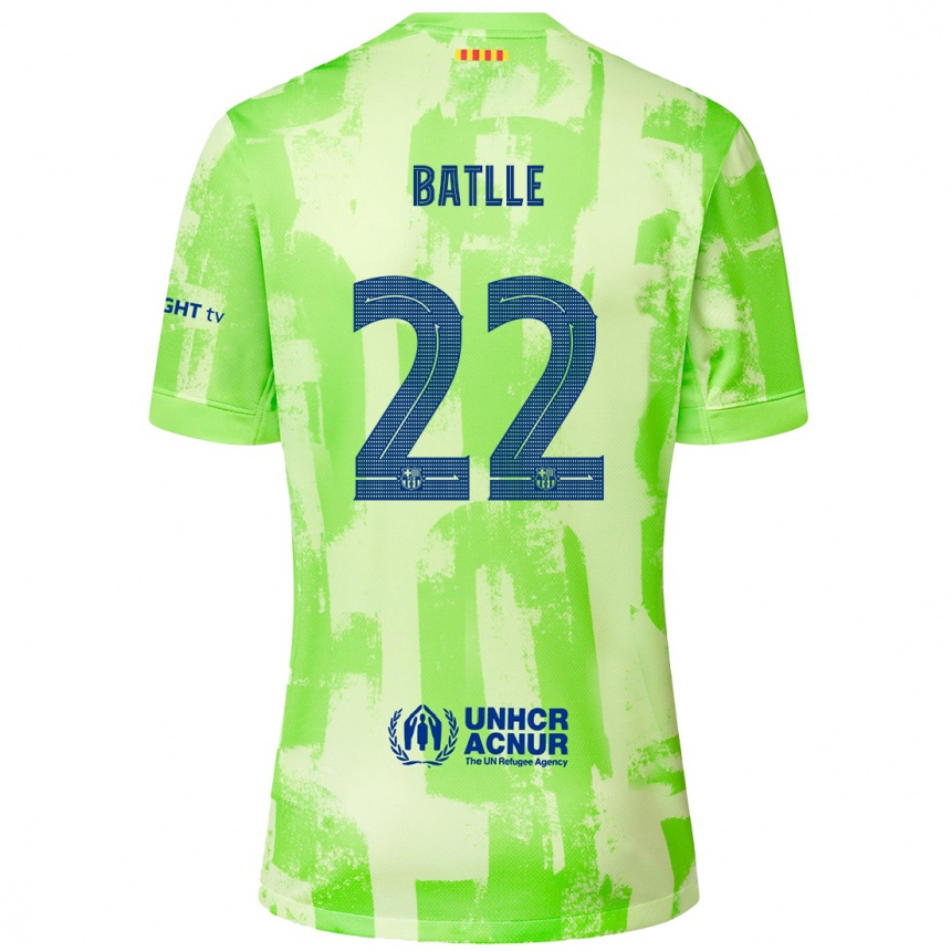 Kinder Fußball Ona Batlle #22 Limettengrün Ausweichtrikot Trikot 2024/25 T-Shirt Luxemburg