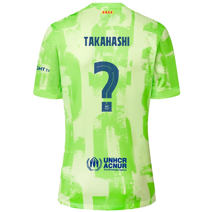 Kinder Fußball Niko Takahashi #0 Limettengrün Ausweichtrikot Trikot 2024/25 T-Shirt Luxemburg