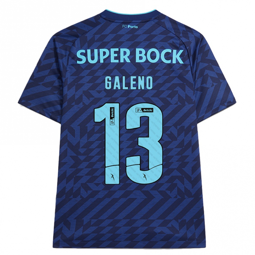 Kinder Fußball Galeno #13 Marineblau Ausweichtrikot Trikot 2024/25 T-Shirt Luxemburg