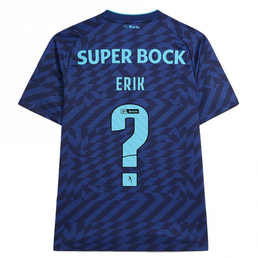 Kinder Fußball Erik #0 Marineblau Ausweichtrikot Trikot 2024/25 T-Shirt Luxemburg