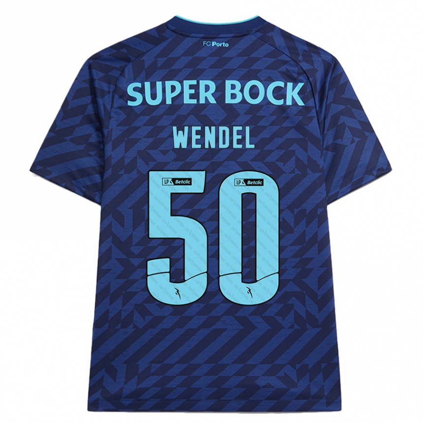 Kinder Fußball Wendel #50 Marineblau Ausweichtrikot Trikot 2024/25 T-Shirt Luxemburg