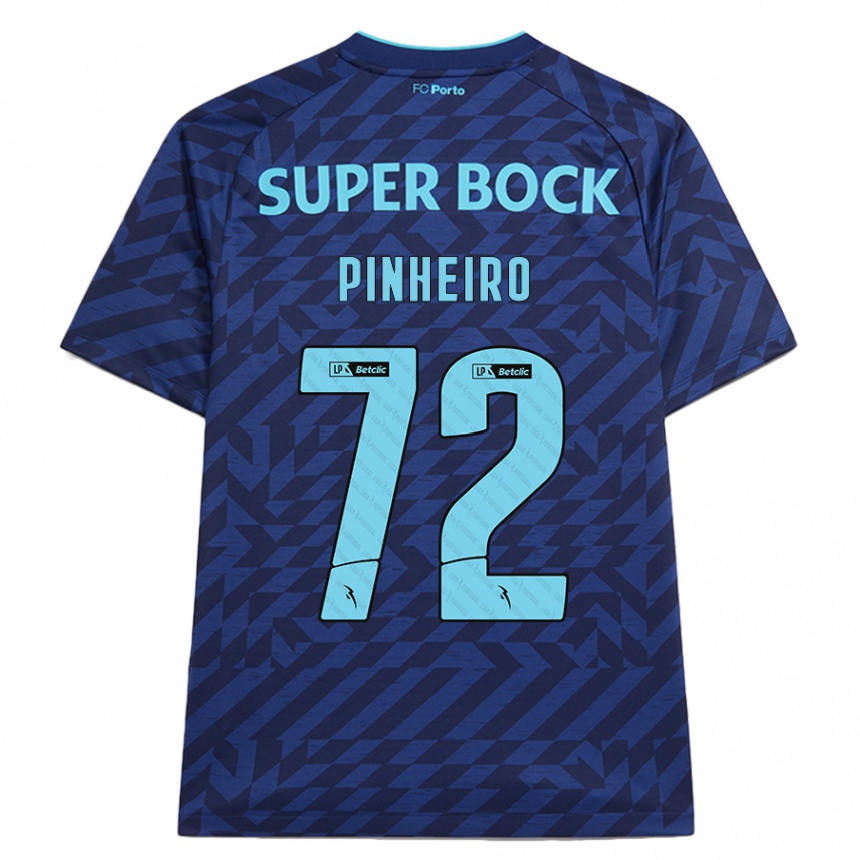 Kinder Fußball Rodrigo Pinheiro #72 Marineblau Ausweichtrikot Trikot 2024/25 T-Shirt Luxemburg