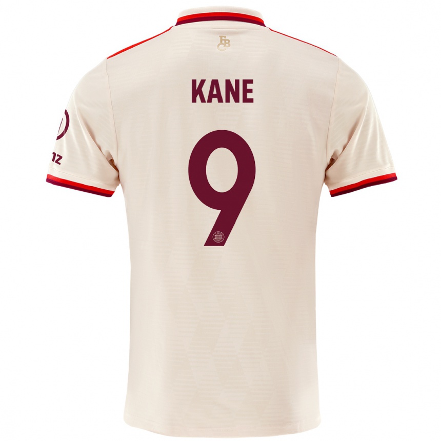 Kinder Fußball Harry Kane #9 Leinen Ausweichtrikot Trikot 2024/25 T-Shirt Luxemburg