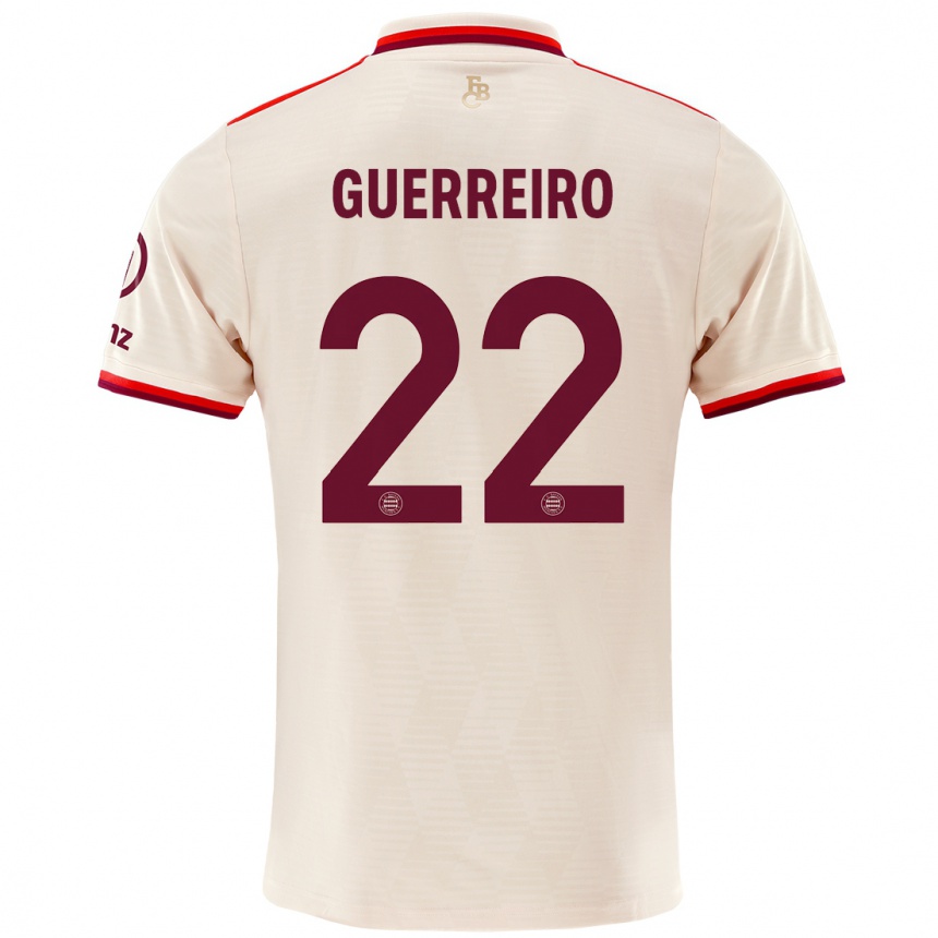 Kinder Fußball Raphaël Guerreiro #22 Leinen Ausweichtrikot Trikot 2024/25 T-Shirt Luxemburg