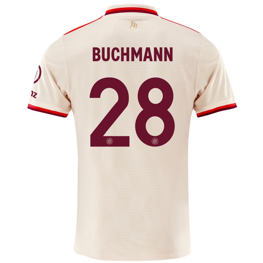 Kinder Fußball Tarek Buchmann #28 Leinen Ausweichtrikot Trikot 2024/25 T-Shirt Luxemburg