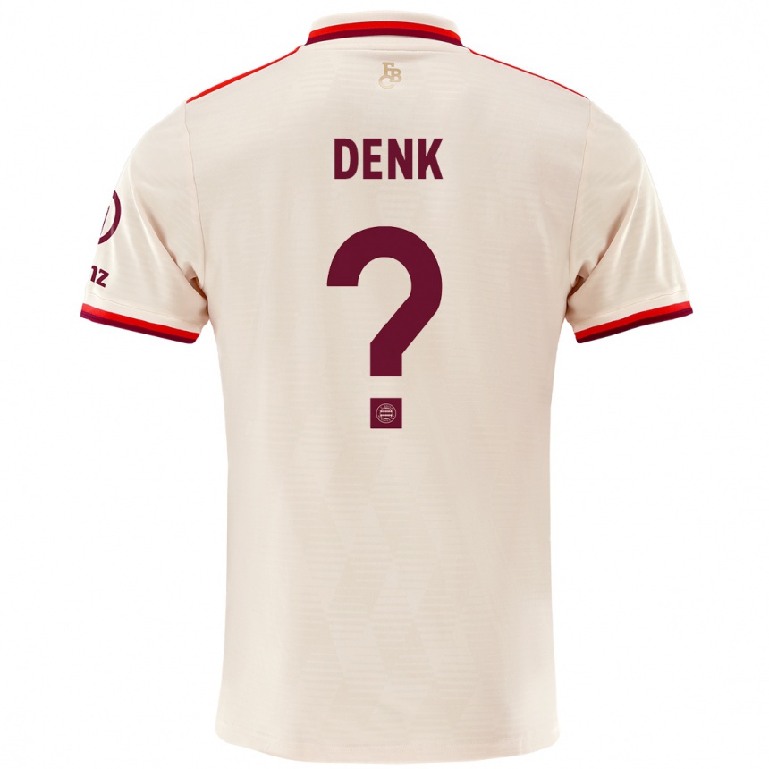 Kinder Fußball Luca Denk #0 Leinen Ausweichtrikot Trikot 2024/25 T-Shirt Luxemburg