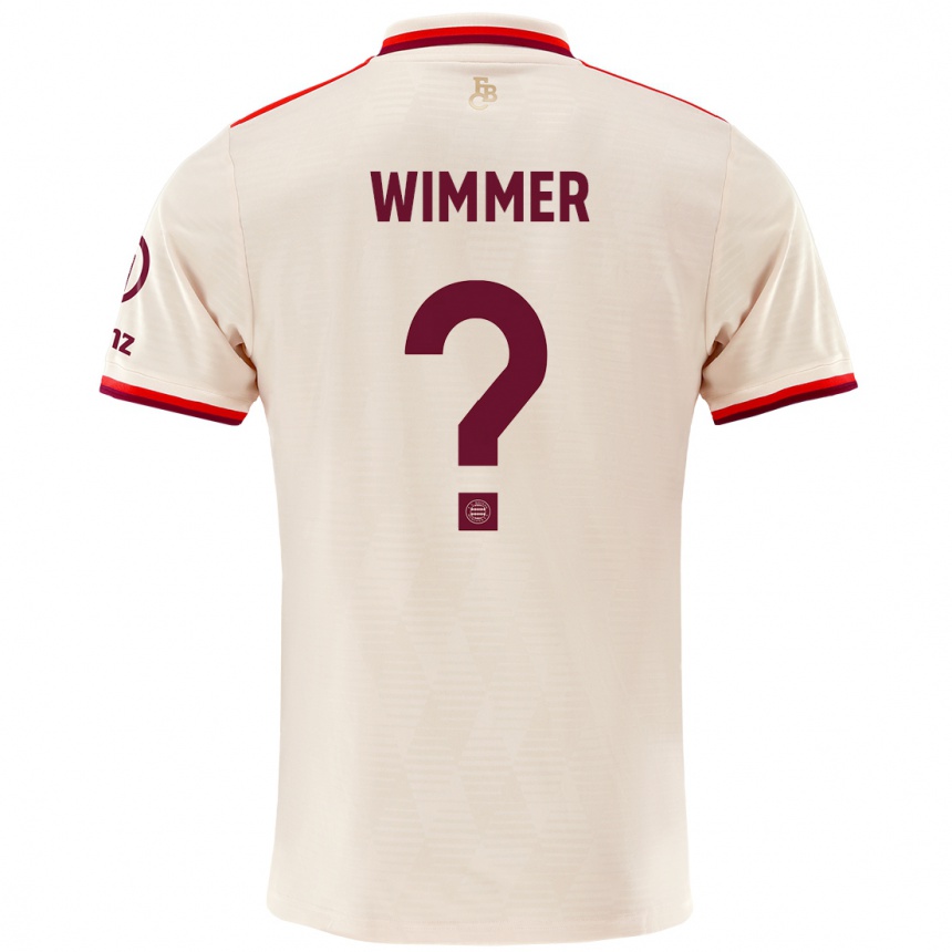 Kinder Fußball Benedikt Wimmer #0 Leinen Ausweichtrikot Trikot 2024/25 T-Shirt Luxemburg