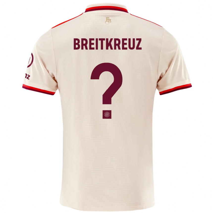 Kinder Fußball Steve Breitkreuz #0 Leinen Ausweichtrikot Trikot 2024/25 T-Shirt Luxemburg