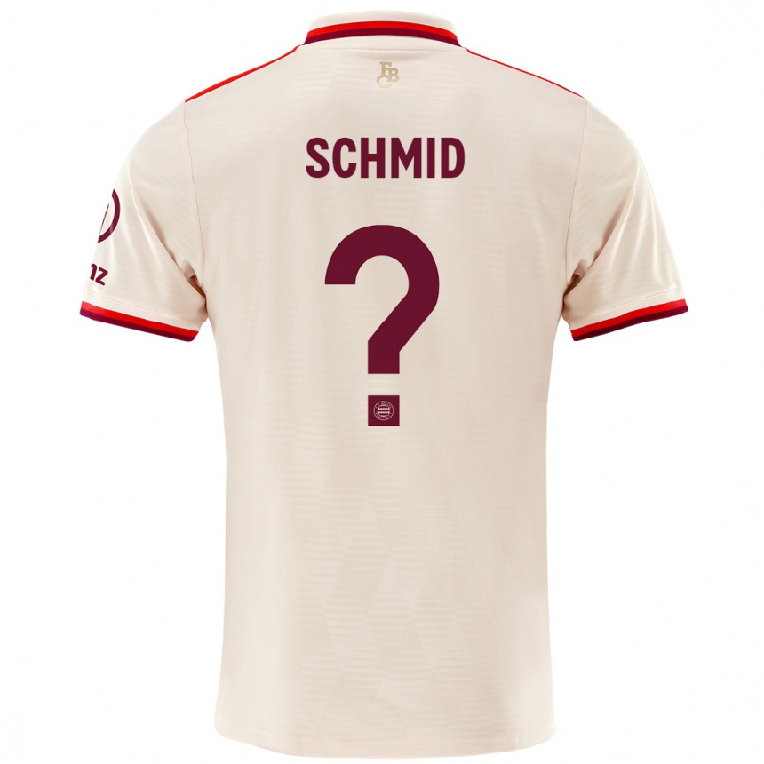 Kinder Fußball Leopold Schmid #0 Leinen Ausweichtrikot Trikot 2024/25 T-Shirt Luxemburg