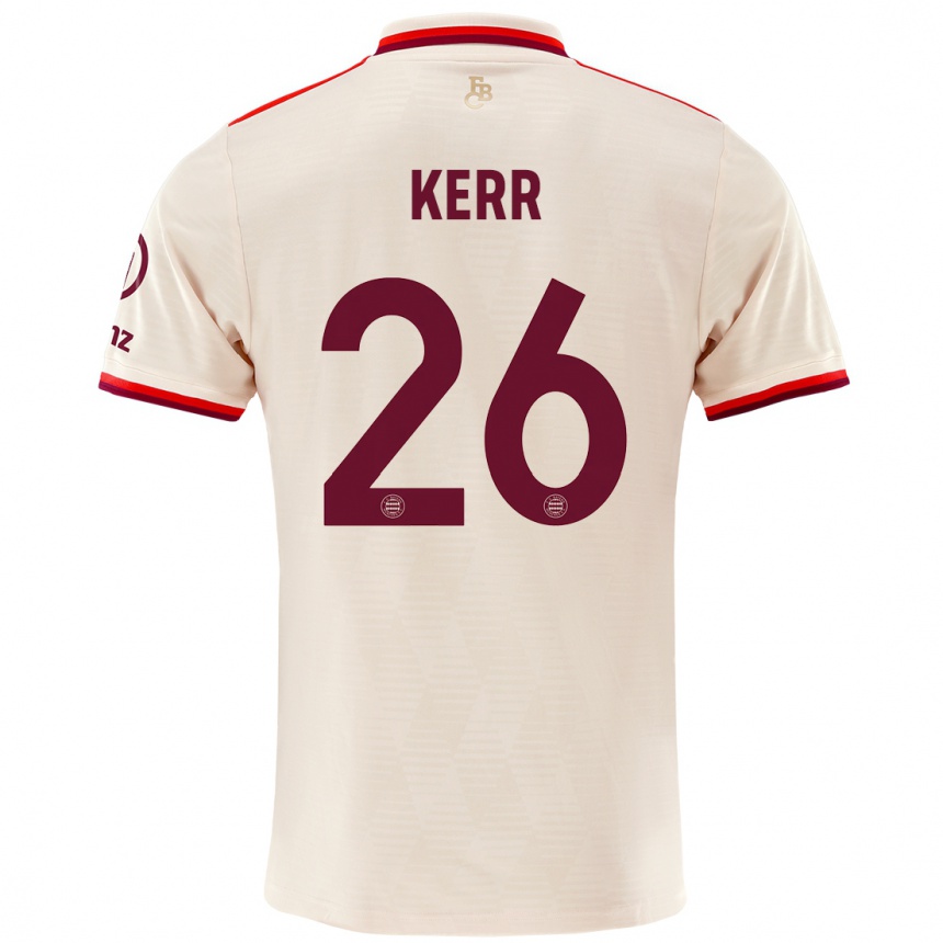 Kinder Fußball Samantha Kerr #26 Leinen Ausweichtrikot Trikot 2024/25 T-Shirt Luxemburg