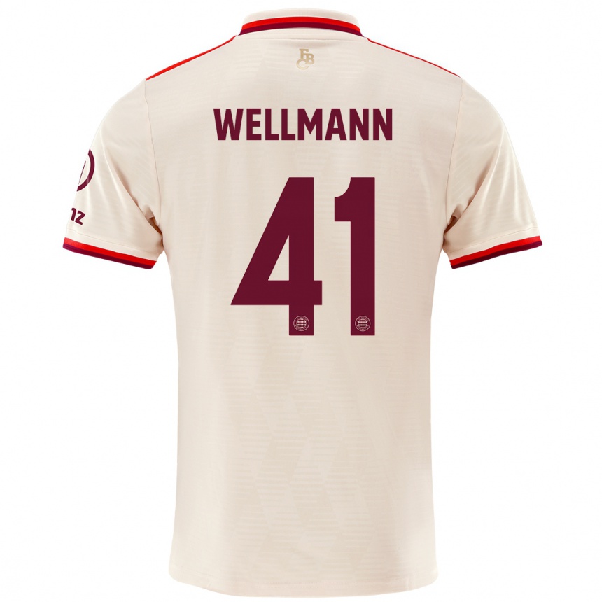 Kinder Fußball Anna Wellmann #41 Leinen Ausweichtrikot Trikot 2024/25 T-Shirt Luxemburg