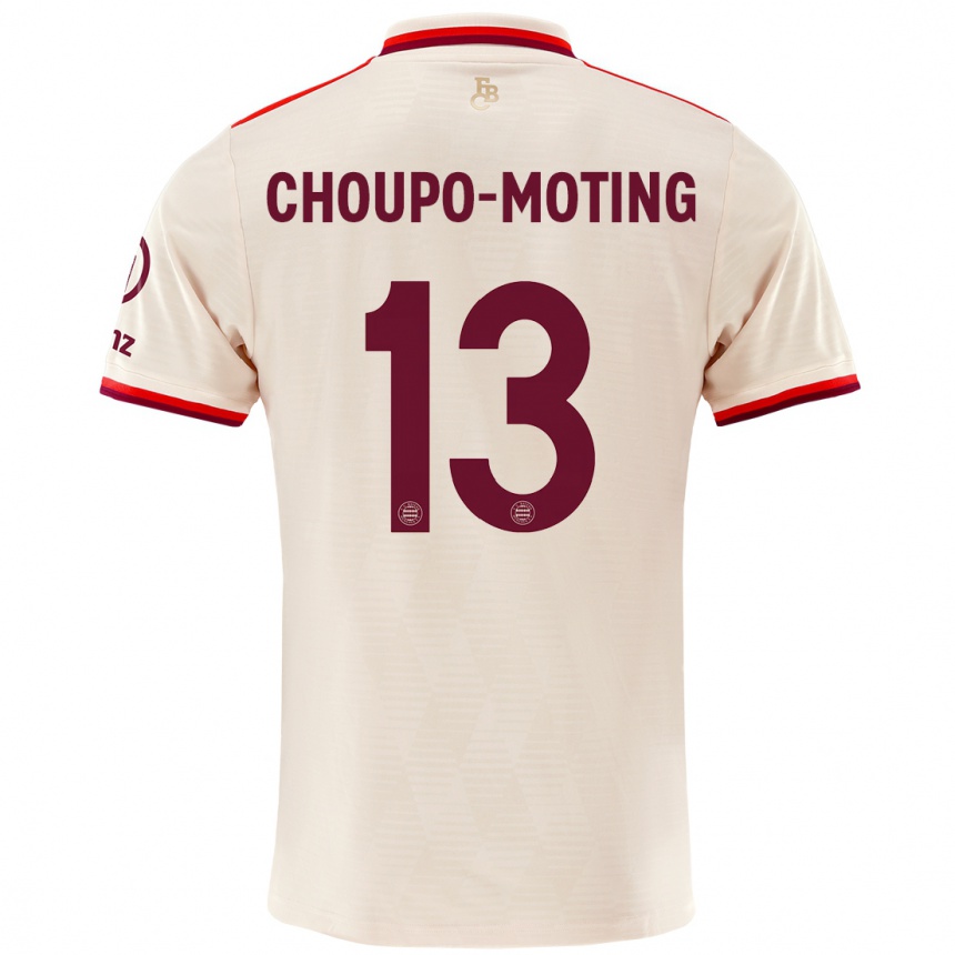 Kinder Fußball Eric Maxim Choupo-Moting #13 Leinen Ausweichtrikot Trikot 2024/25 T-Shirt Luxemburg