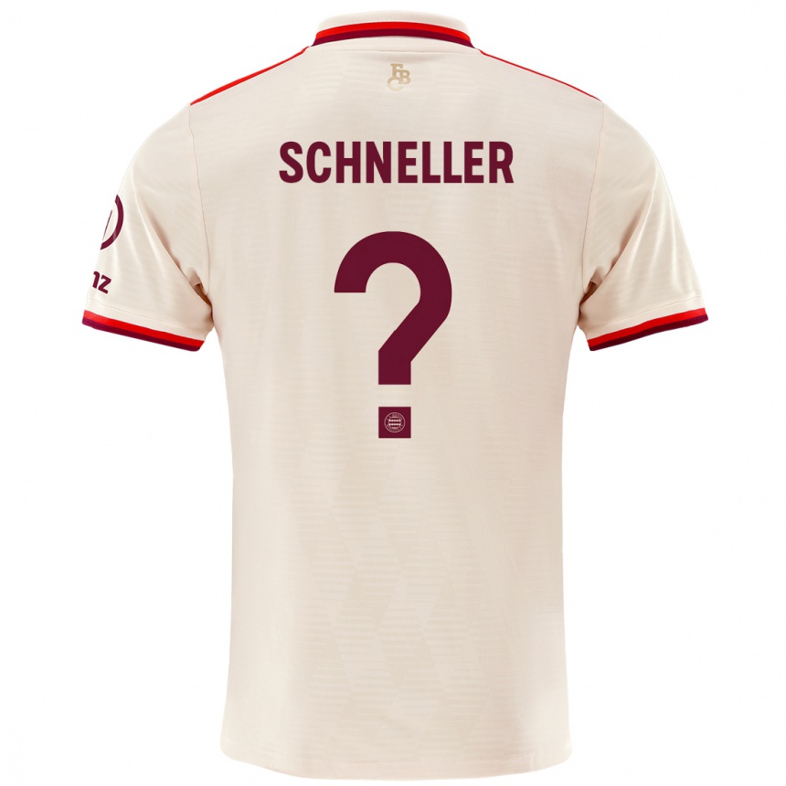 Kinder Fußball Lukas Schneller #0 Leinen Ausweichtrikot Trikot 2024/25 T-Shirt Luxemburg