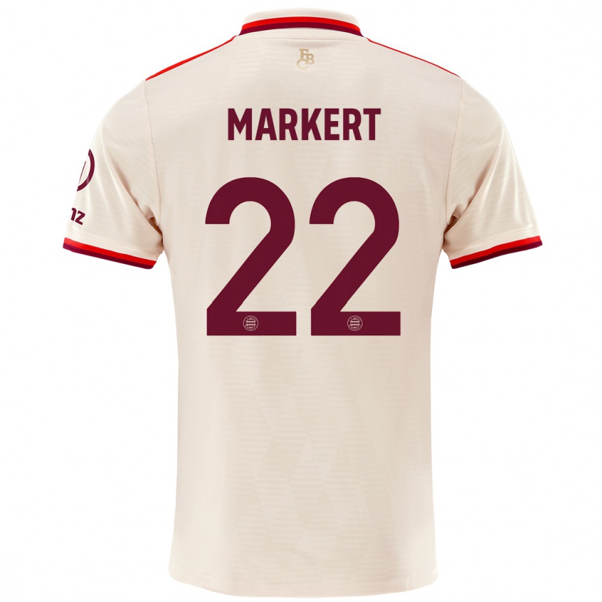 Kinder Fußball Leon Markert #22 Leinen Ausweichtrikot Trikot 2024/25 T-Shirt Luxemburg