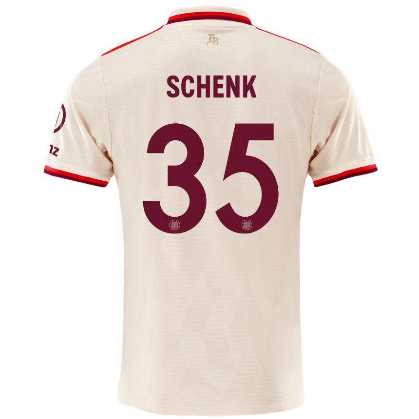 Kinder Fußball Johannes Schenk #35 Leinen Ausweichtrikot Trikot 2024/25 T-Shirt Luxemburg