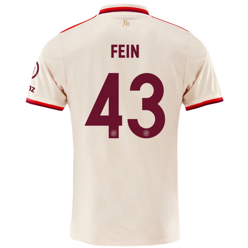 Kinder Fußball Adrian Fein #43 Leinen Ausweichtrikot Trikot 2024/25 T-Shirt Luxemburg