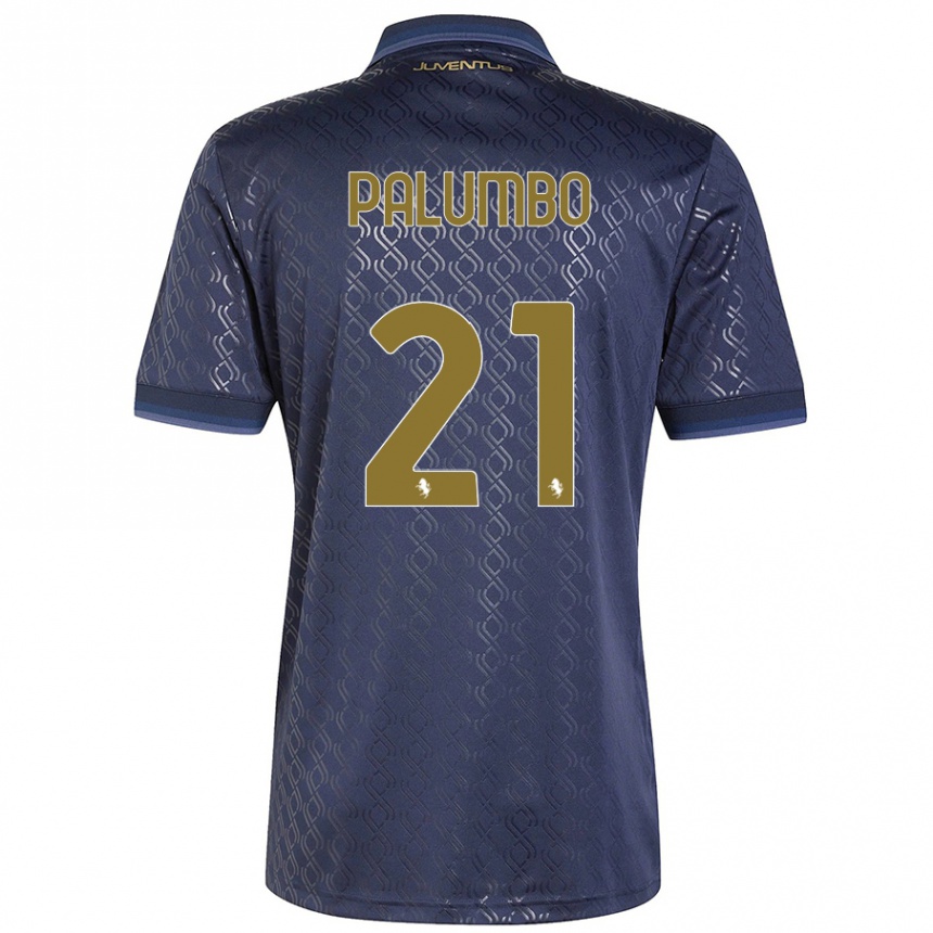 Kinder Fußball Martin Palumbo #21 Marineblau Ausweichtrikot Trikot 2024/25 T-Shirt Luxemburg