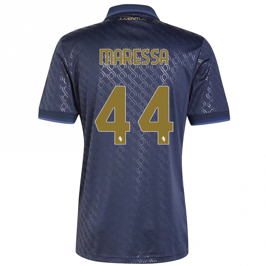 Kinder Fußball Tommaso Maressa #44 Marineblau Ausweichtrikot Trikot 2024/25 T-Shirt Luxemburg