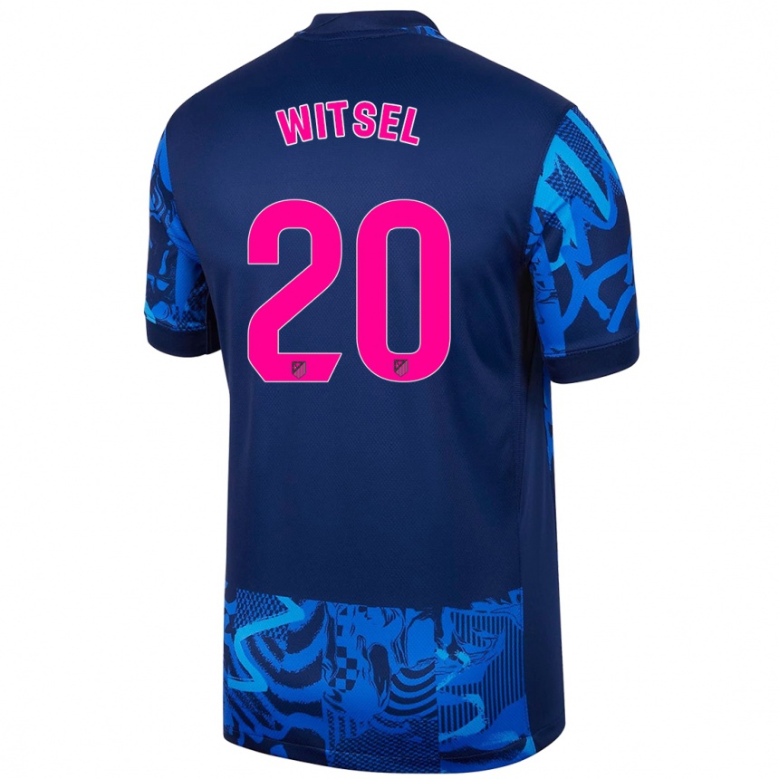 Kinder Fußball Axel Witsel #20 Königsblau Ausweichtrikot Trikot 2024/25 T-Shirt Luxemburg