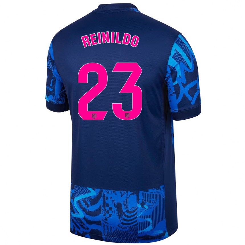 Kinder Fußball Reinildo Mandava #23 Königsblau Ausweichtrikot Trikot 2024/25 T-Shirt Luxemburg