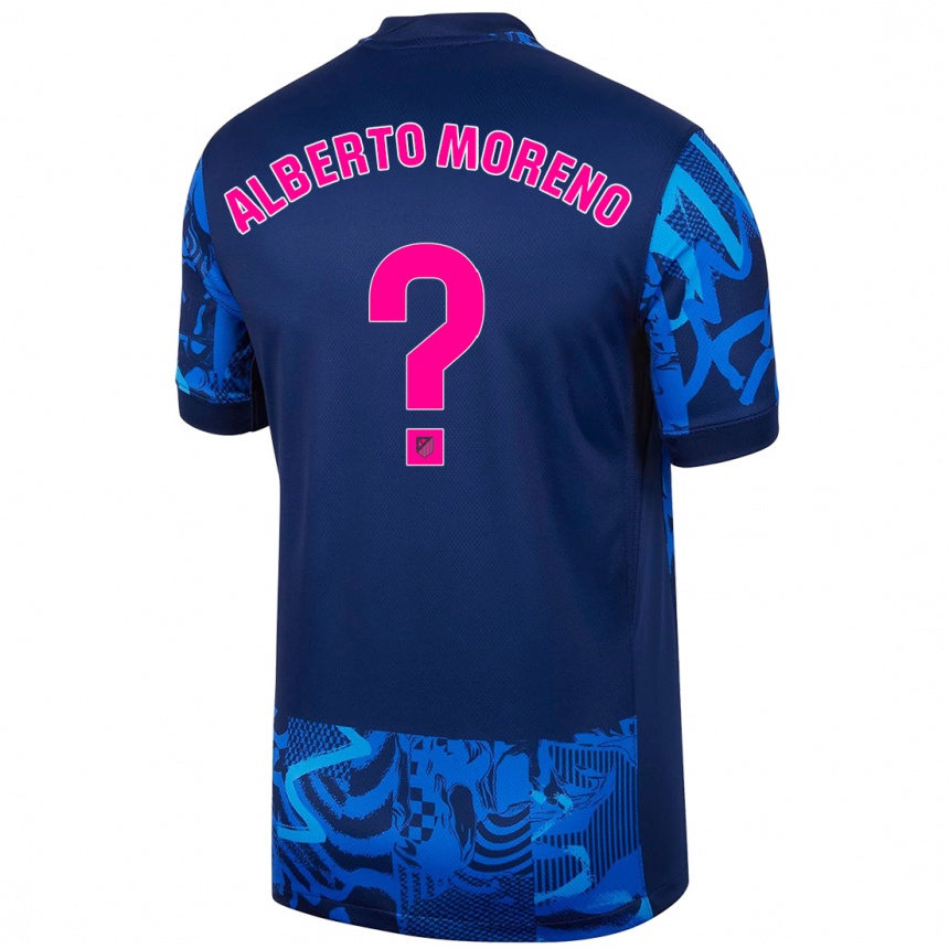 Kinder Fußball Alberto Moreno #0 Königsblau Ausweichtrikot Trikot 2024/25 T-Shirt Luxemburg