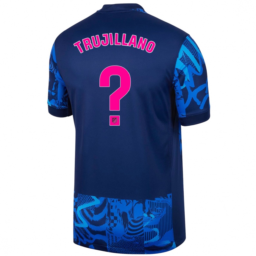 Kinder Fußball Guillermo Trujillano #0 Königsblau Ausweichtrikot Trikot 2024/25 T-Shirt Luxemburg