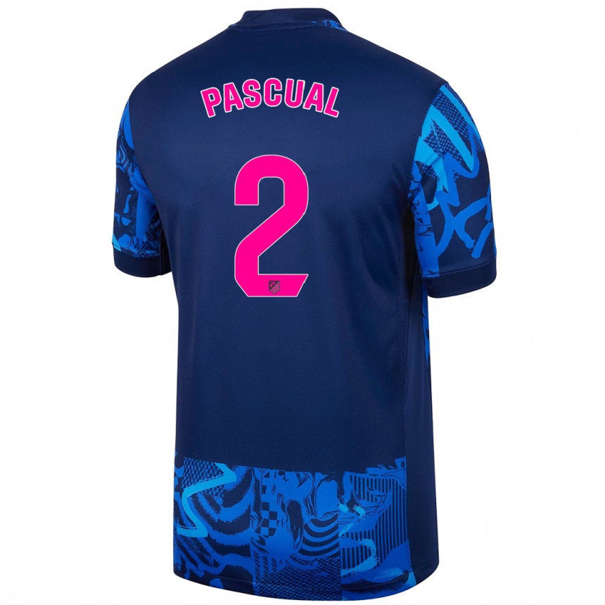 Kinder Fußball Martín Pascual #2 Königsblau Ausweichtrikot Trikot 2024/25 T-Shirt Luxemburg