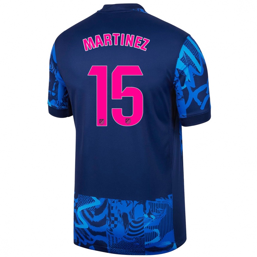 Kinder Fußball Daniel Martinez #15 Königsblau Ausweichtrikot Trikot 2024/25 T-Shirt Luxemburg