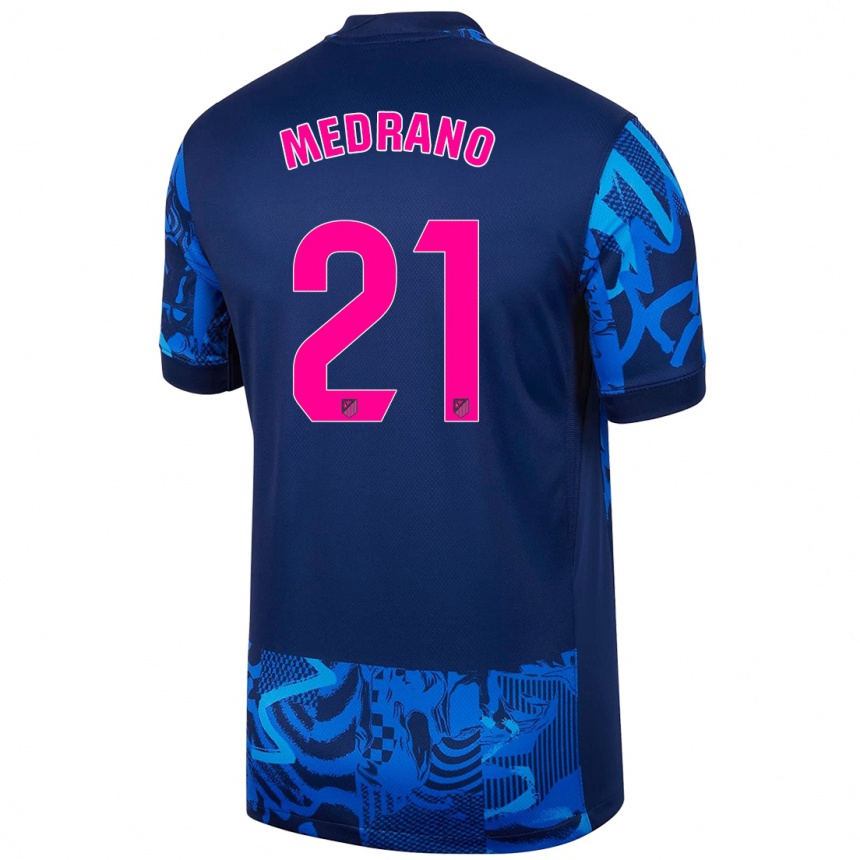 Kinder Fußball Fernando Medrano #21 Königsblau Ausweichtrikot Trikot 2024/25 T-Shirt Luxemburg