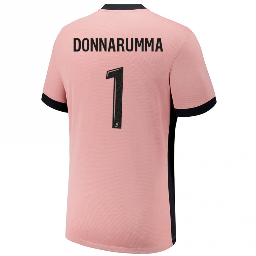 Kinder Fußball Gianluigi Donnarumma #1 Rostros Ausweichtrikot Trikot 2024/25 T-Shirt Luxemburg