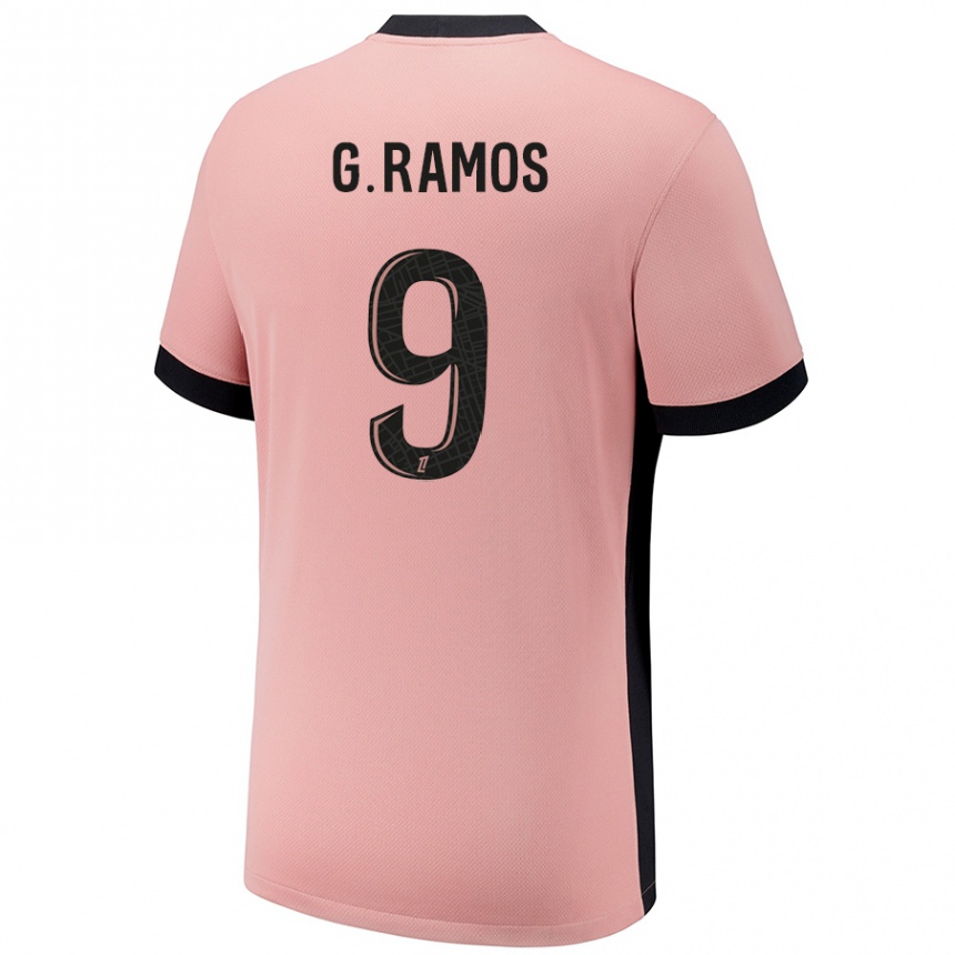 Kinder Fußball Gonçalo Ramos #9 Rostros Ausweichtrikot Trikot 2024/25 T-Shirt Luxemburg