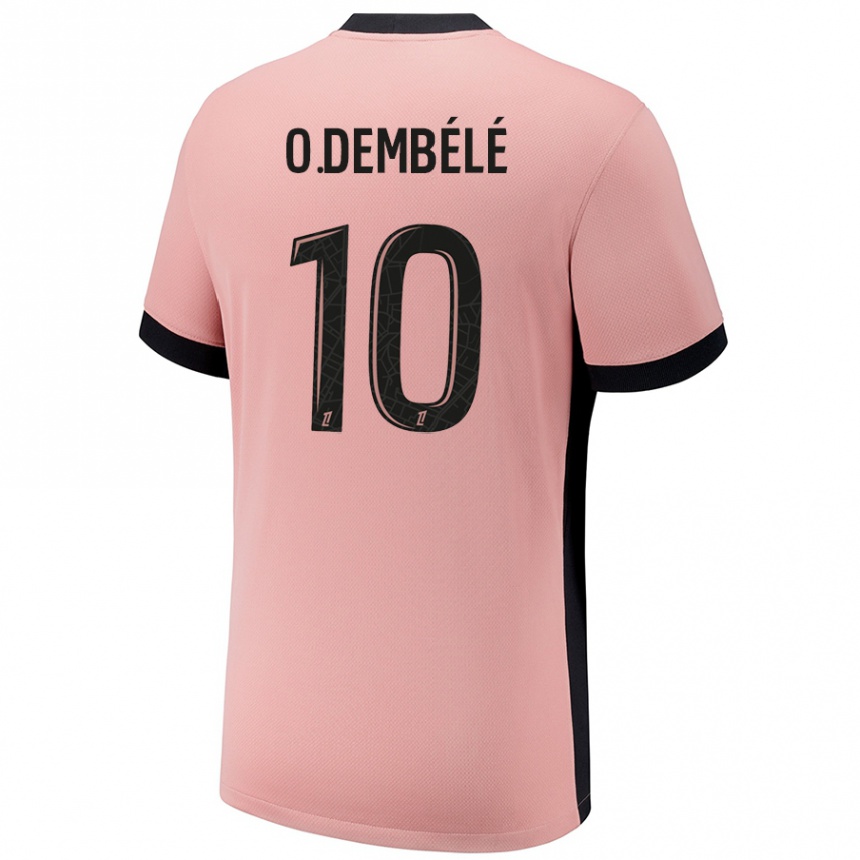 Kinder Fußball Ousmane Dembele #10 Rostros Ausweichtrikot Trikot 2024/25 T-Shirt Luxemburg