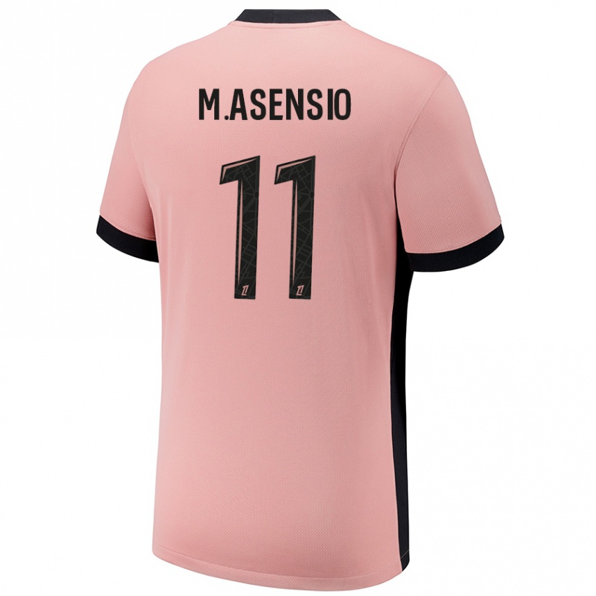 Kinder Fußball Marco Asensio #11 Rostros Ausweichtrikot Trikot 2024/25 T-Shirt Luxemburg