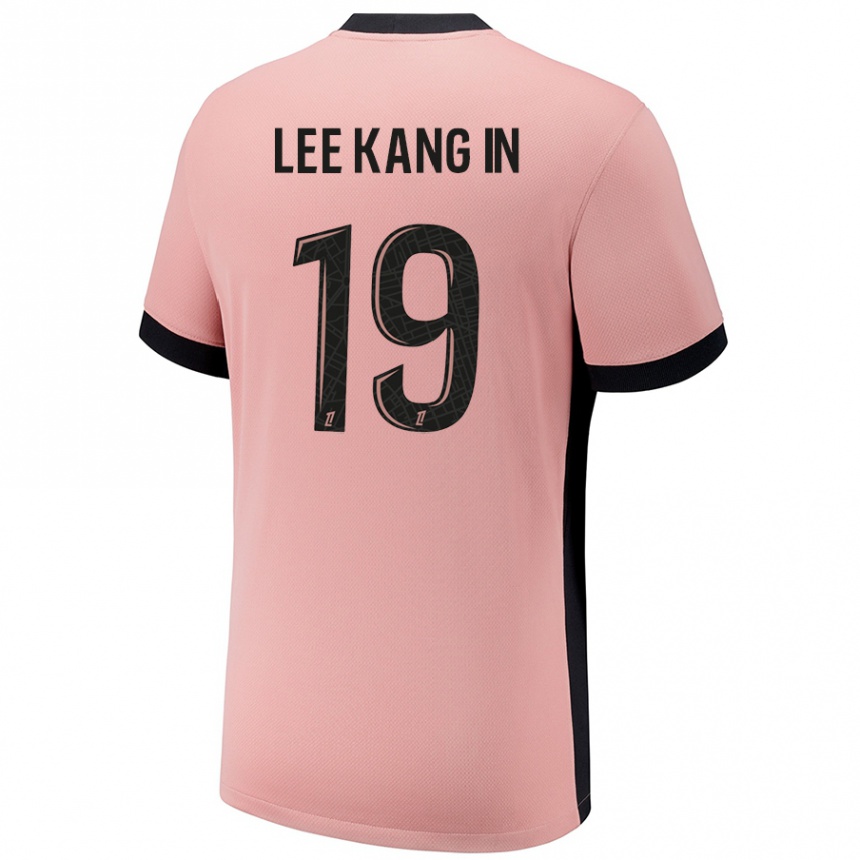 Kinder Fußball Kang-In Lee #19 Rostros Ausweichtrikot Trikot 2024/25 T-Shirt Luxemburg