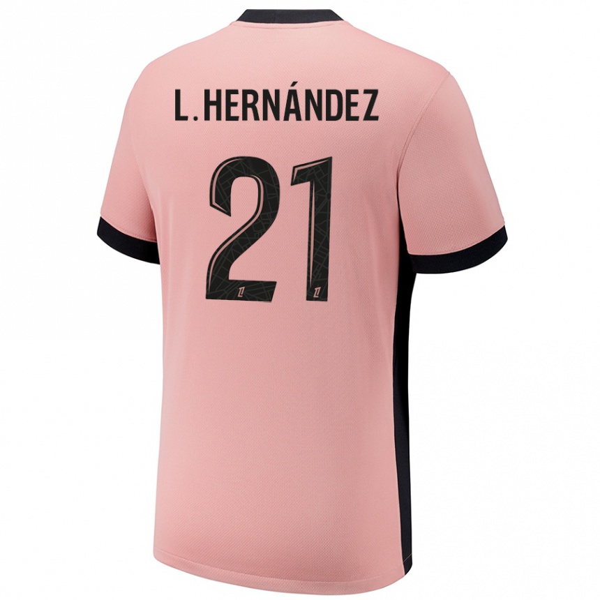 Kinder Fußball Lucas Hernandez #21 Rostros Ausweichtrikot Trikot 2024/25 T-Shirt Luxemburg