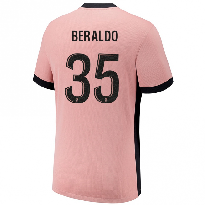 Kinder Fußball Lucas Beraldo #35 Rostros Ausweichtrikot Trikot 2024/25 T-Shirt Luxemburg