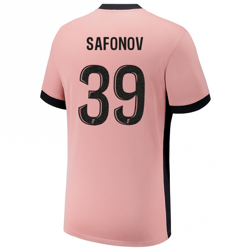 Kinder Fußball Matvey Safonov #39 Rostros Ausweichtrikot Trikot 2024/25 T-Shirt Luxemburg