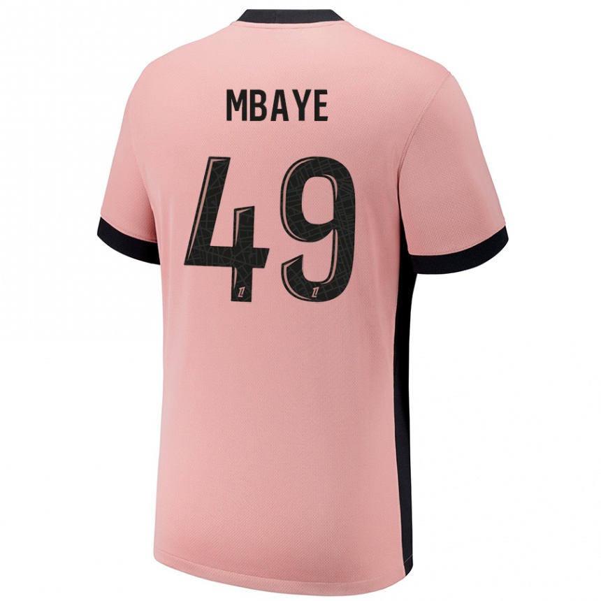 Kinder Fußball Ibrahim Mbaye #49 Rostros Ausweichtrikot Trikot 2024/25 T-Shirt Luxemburg