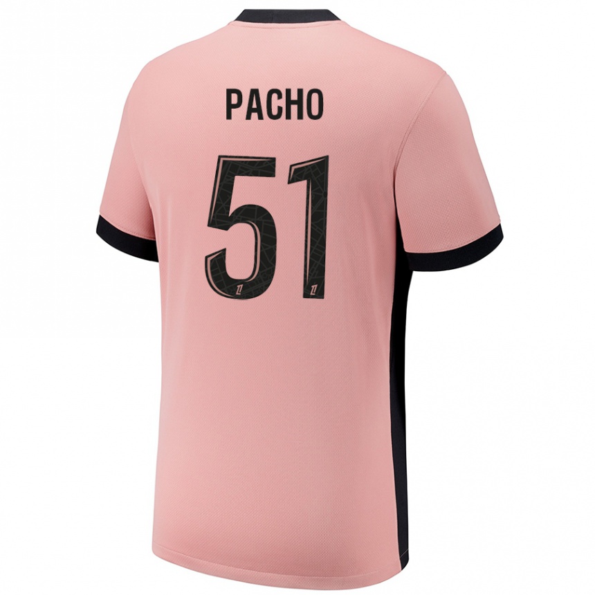 Kinder Fußball Willian Pacho #51 Rostros Ausweichtrikot Trikot 2024/25 T-Shirt Luxemburg