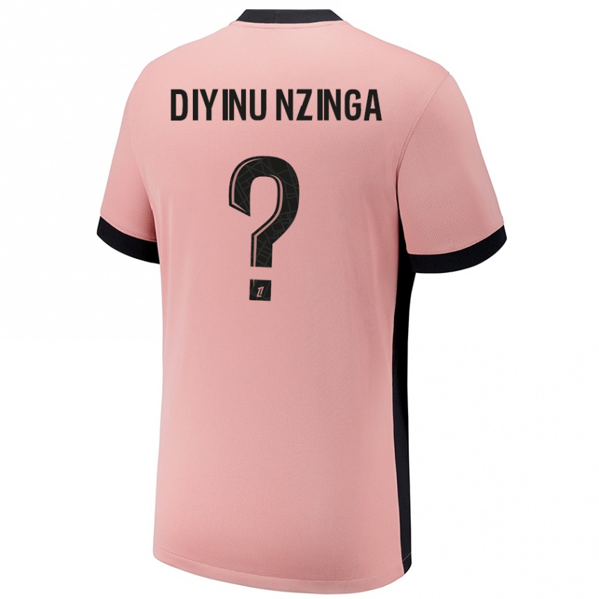 Kinder Fußball Vainqueur Diyinu Nzinga #0 Rostros Ausweichtrikot Trikot 2024/25 T-Shirt Luxemburg