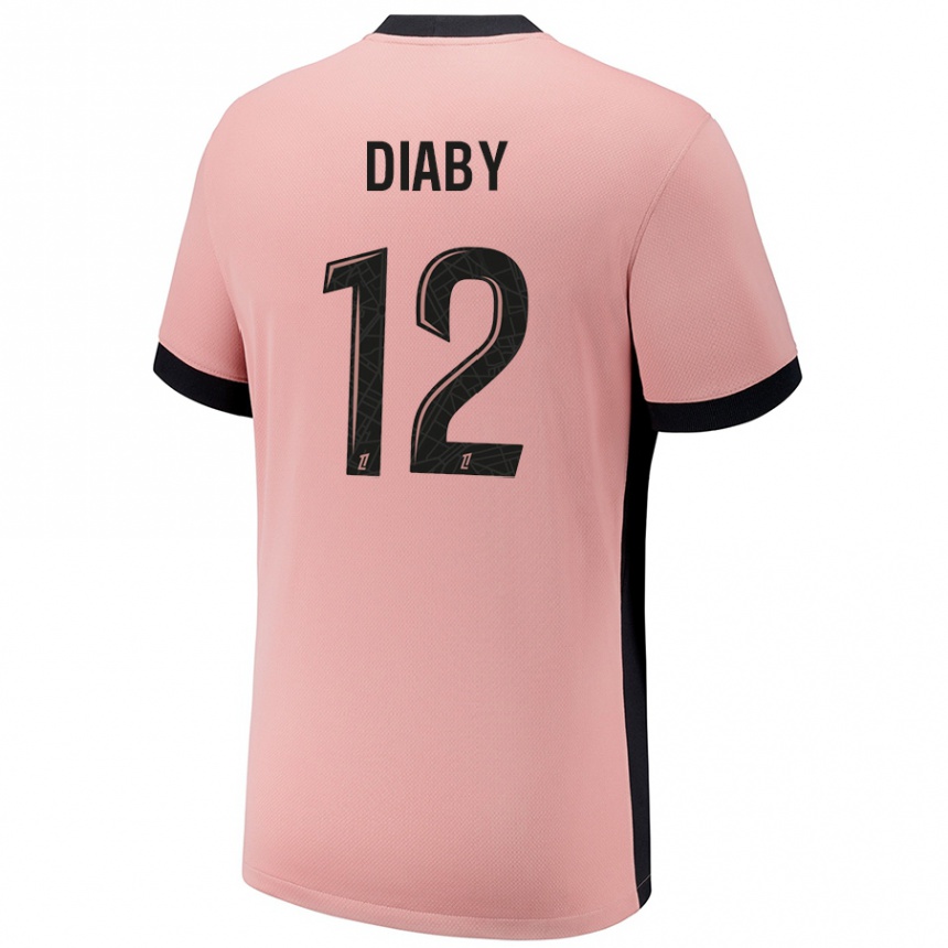 Kinder Fußball Ibrahima Diaby #12 Rostros Ausweichtrikot Trikot 2024/25 T-Shirt Luxemburg