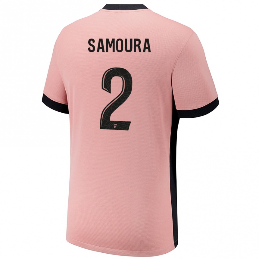 Kinder Fußball Thiniba Samoura #2 Rostros Ausweichtrikot Trikot 2024/25 T-Shirt Luxemburg