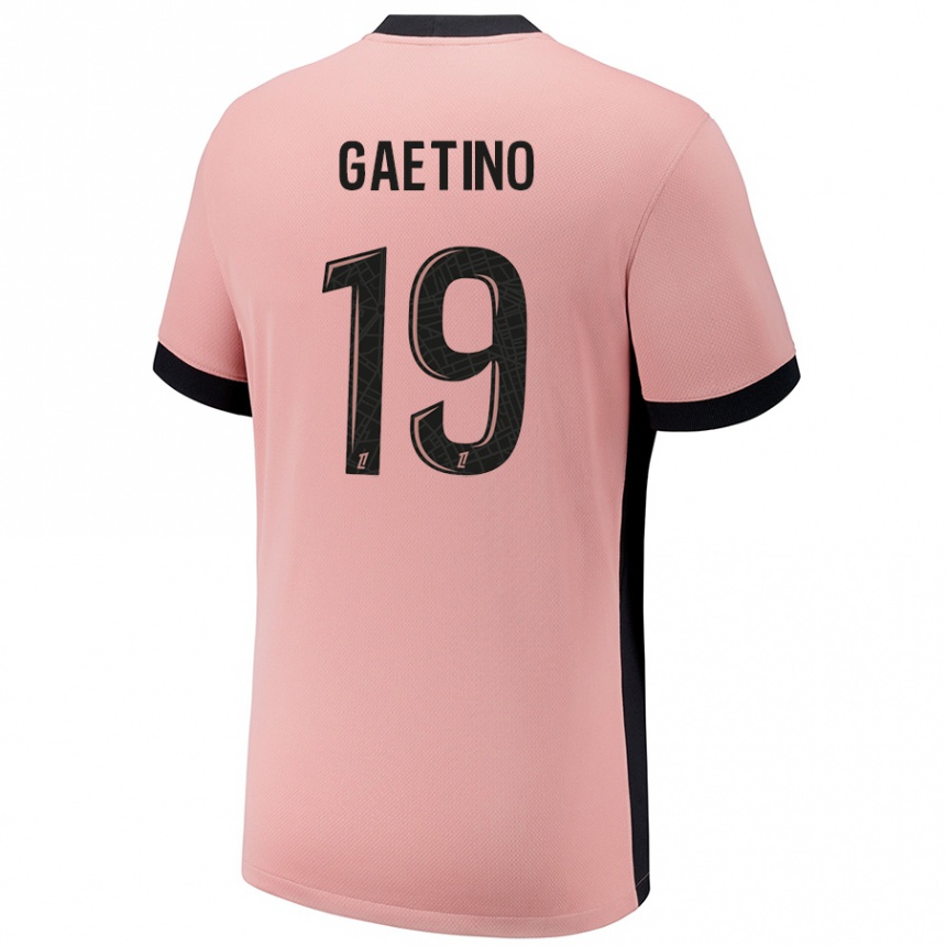 Kinder Fußball Eva Gaetino #19 Rostros Ausweichtrikot Trikot 2024/25 T-Shirt Luxemburg