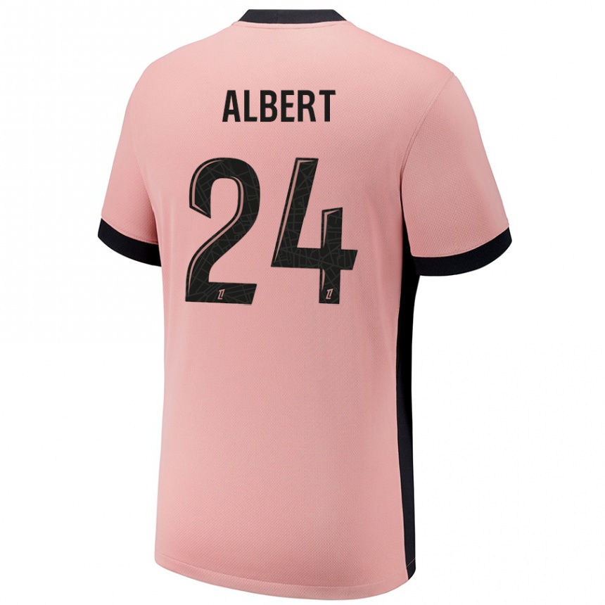 Kinder Fußball Korbin Albert #24 Rostros Ausweichtrikot Trikot 2024/25 T-Shirt Luxemburg