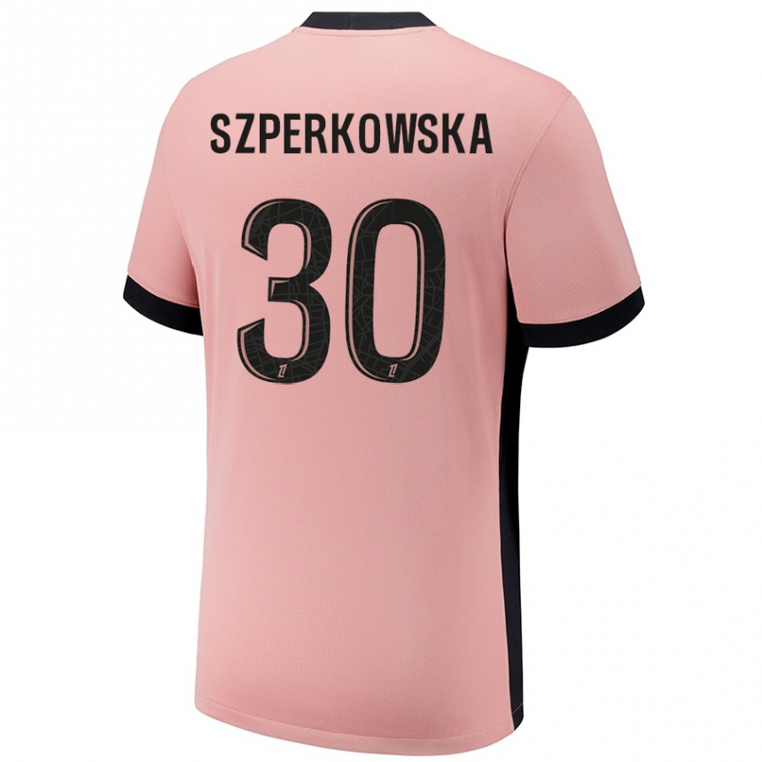 Kinder Fußball Oliwia Szperkowska #30 Rostros Ausweichtrikot Trikot 2024/25 T-Shirt Luxemburg