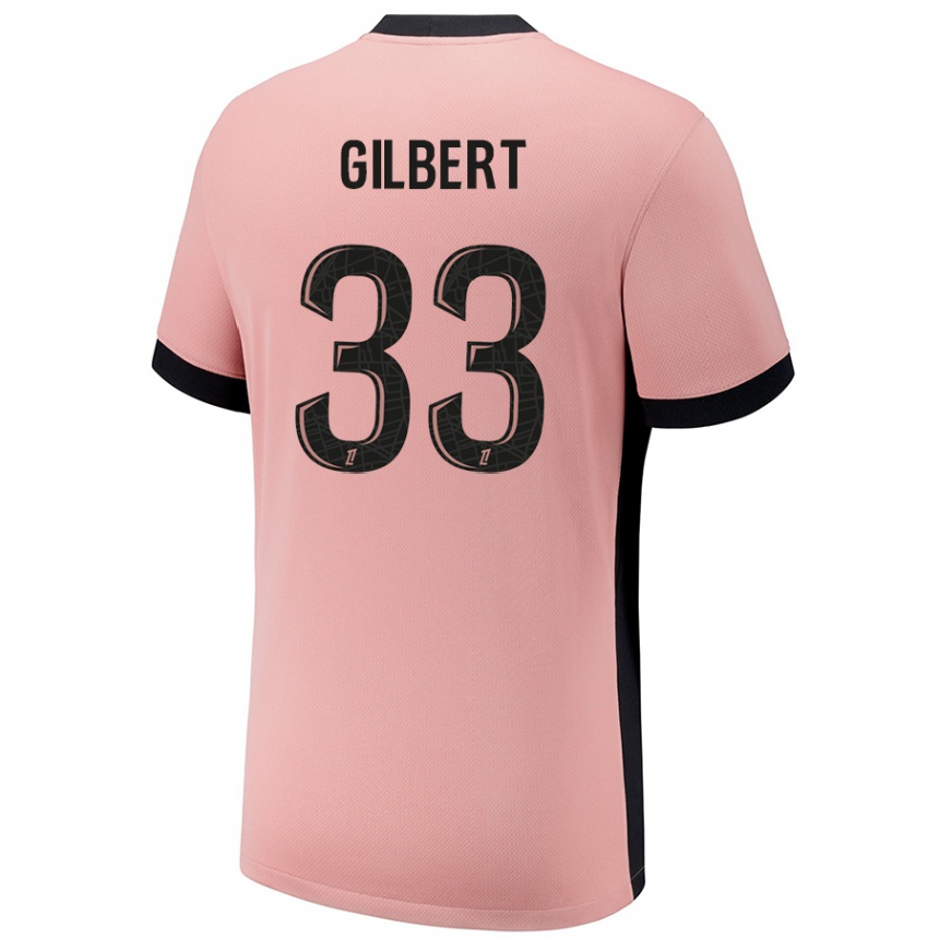 Kinder Fußball Tara Elimbi Gilbert #33 Rostros Ausweichtrikot Trikot 2024/25 T-Shirt Luxemburg