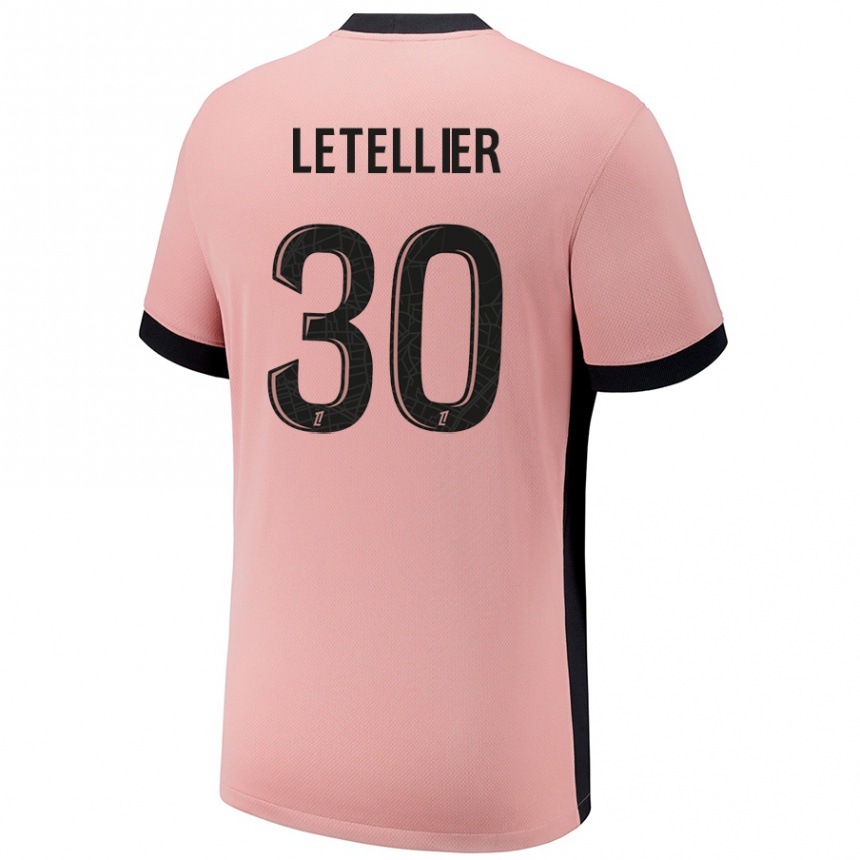 Kinder Fußball Alexandre Letellier #30 Rostros Ausweichtrikot Trikot 2024/25 T-Shirt Luxemburg